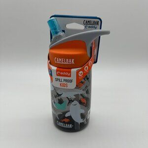 CamelBak Eddy Kids Spill Proof Water Bottle Shark Print BPA Free NEW